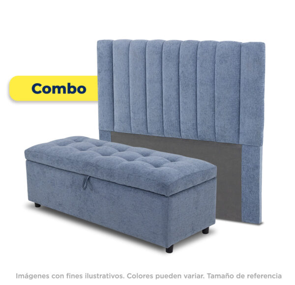 Combo: Baúl + Cabecera Luxury