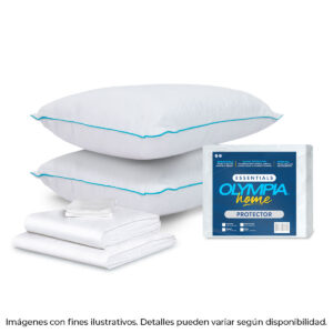 Combo: Almohadas + Sábanas + Protector Impermeable