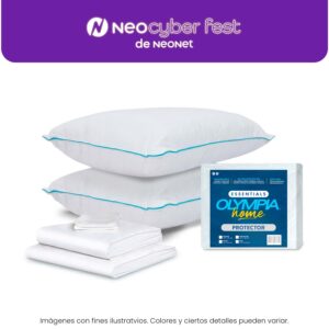 NeoCyberfest Combo: Almohadas + Sábanas + Protector Impermeable