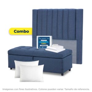 Combo: Cabecera Luxury+Baúl+Accesorios