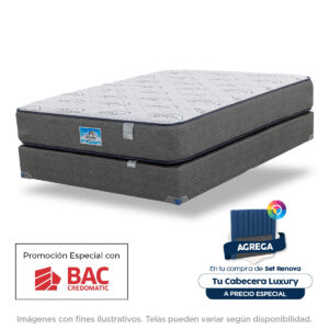Colchón Ortopédico Renova + Cabecera Luxury
