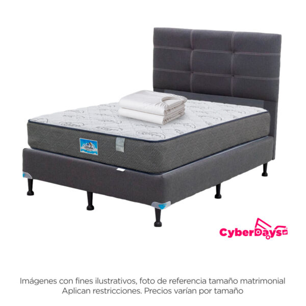 Cyberdays Combo: Camastrón Element + Colchón Ortopédico Renova + Protector