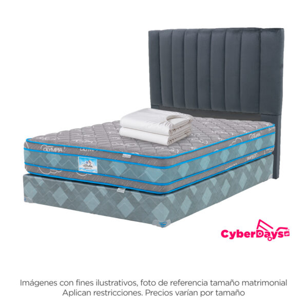 Cyberdays Combo: Cabecera Luxury + Set Celajes Doble Boxtop + Protector