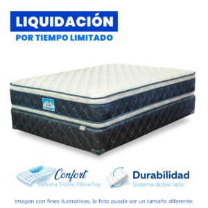Liquidación Cama Completa Doble Pillow Plus