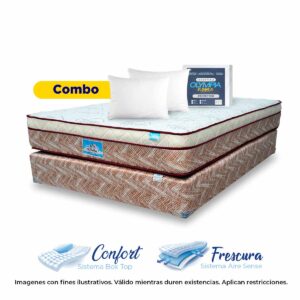 Combo: Cama Completa Catracha + Protector + Almohadas